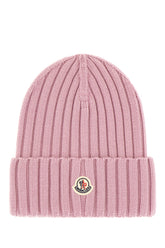 Powder pink wool beanie hat -  | Wise