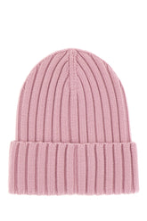 Powder pink wool beanie hat -  | Wise