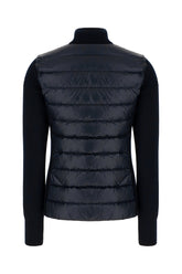 Navy blue nylon Tricot cardigan -  | Wise