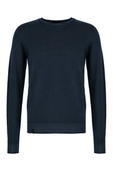 Midnight blue wool sweater -  | Wise