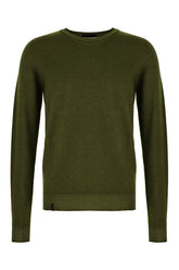 Olive green wool sweater -  | Wise