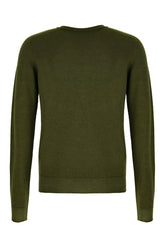 Olive green wool sweater -  | Wise