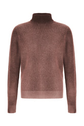 Mauve wool blend reversible sweater -  | Wise