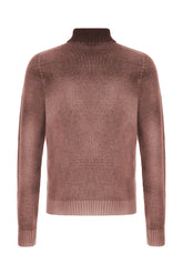 Mauve wool blend reversible sweater -  | Wise
