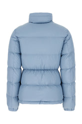 Powder blue polyester Dourbe down jacket -  | Wise