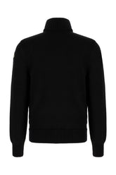 Black wool Tricot cardigan -  | Wise