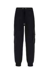 Black cotton blend joggers -  | Wise