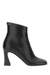 Black nappa leather ankle boots -  | Wise
