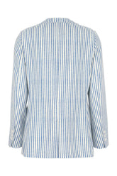 Printed stretch polyester blazer -  | Wise