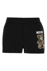 Black cotton shorts -  | Wise