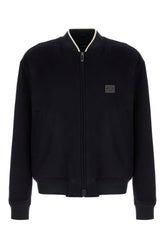 Giubbino in misto lana blu notte -  | Wise