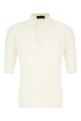 Ivory cotton polo shirt -  | Wise