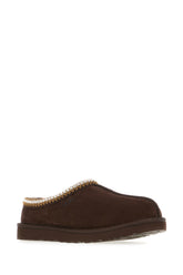 Chocolate suede Tasman slippers -  | Wise