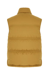 Piumino Aul smanicato in nylon stretch senape -  | Wise
