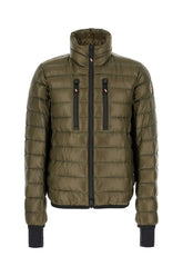 Military green nylon Hers padded jacket -  | Wise