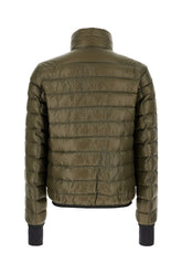Military green nylon Hers padded jacket -  | Wise