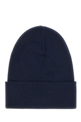 Navy blue wool beanie hat -  | Wise