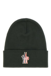 Military green wool beanie hat -  | Wise
