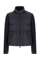 Cardigan in poliestere stretch blu notte -  | Wise