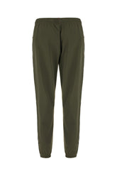 Military green stretch nylon pants -  | Wise