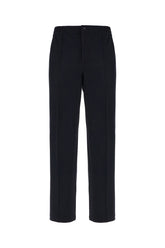 Midnight blue polyester blend pants -  | Wise