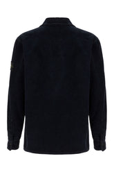 Camicia in velluto a coste blu notte -  | Wise