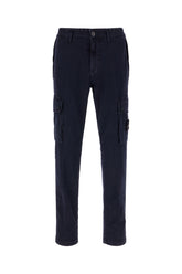 Midnight blue stretch cotton pants -  | Wise