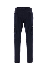 Midnight blue stretch cotton pants -  | Wise