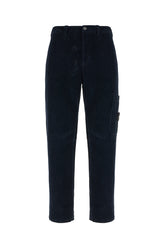 Pantalone in velluto a coste blu notte -  | Wise