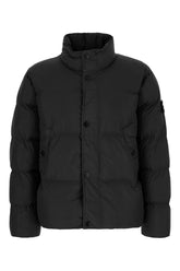 Charcoal nylon down jacket -  | Wise