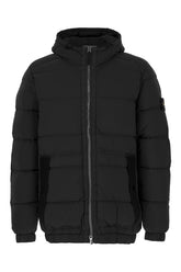 Black stretch nylon down jacket -  | Wise