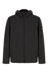 Giubbino imbottito in poliestere stretch nero -  | Wise