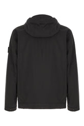 Giubbino imbottito in poliestere stretch nero -  | Wise