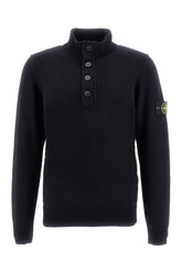 Maglione in misto lana blu notte -  | Wise