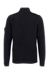 Maglione in misto lana blu notte -  | Wise
