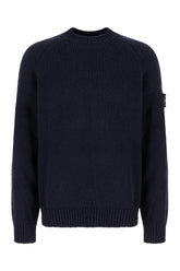 Maglione in misto lana blu notte -  | Wise