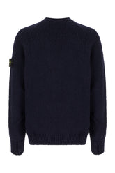 Maglione in misto lana blu notte -  | Wise