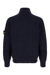 Midnight blue wool blend cardigan -  | Wise
