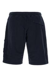 Midnight blue cotton bermuda shorts -  | Wise