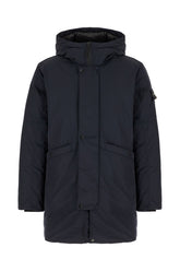 Midnight blue polyester down jacket -  | Wise
