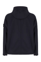 Navy blue stretch polyester jacket -  | Wise