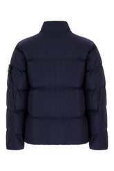 Navy blue nylon down jacket -  | Wise
