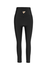 Black stretch nylon leggings -  | Wise