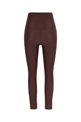 Chocolate stretch nylon leggings -  | Wise