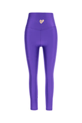Purple stretch nylon leggings -  | Wise