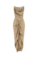 Beige satin dress -  | Wise