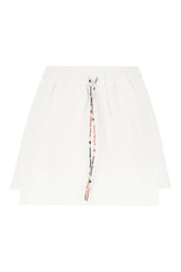 White cotton mini skirt -  | Wise