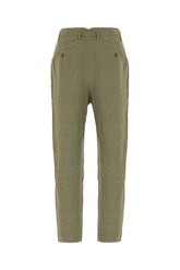 Sage green linen pants -  | Wise