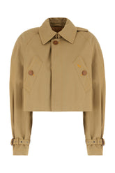 Khaki green cotton trench -  | Wise