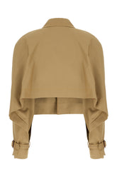 Khaki green cotton trench -  | Wise